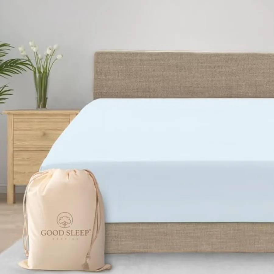 

Простыни на резинке - 100% египетский хлопок, простыни на резинке глубиной 16 дюймов, сатиновое переплетение, 800 ТС, мягкие и дышащие, гостиничный стиль