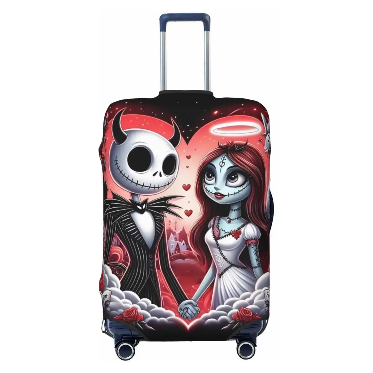 

Custom N-Nightmares C-Christmas Comic Hot Luggage Cover Elastic Travel Suitcase Protective Covers Fits 18-32 Inch