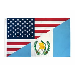 USA Guatemala Friendship Flag 2ft*3ft (60*90cm) 3ft*5ft (90*150cm) Size Christmas Decorations for Home Flag Banner
