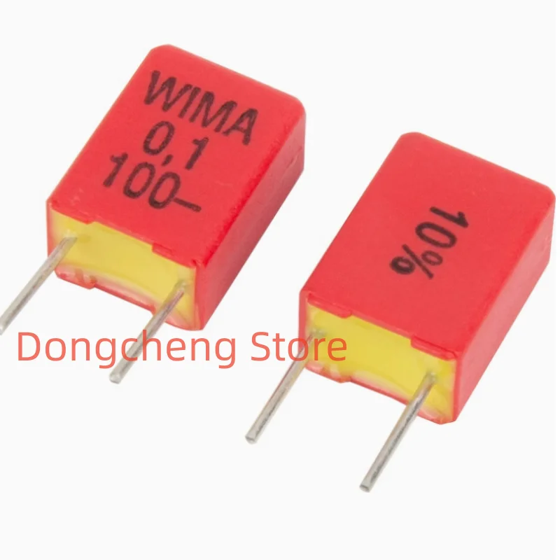 

5/10/50pcs German WIMA Film Capacitor MKP2 100V 0.1UF 100V 104 100NF Pitch 5mm Audio passive capacitor
