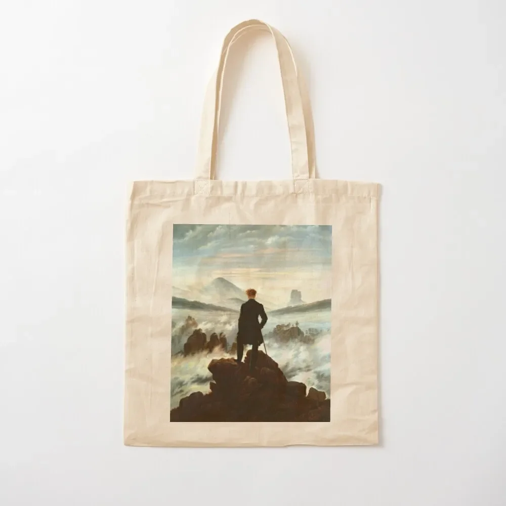 Caspar David Friedrich - Wanderer above the sea of fog Tote Bag Woman shopper bag foldable reusable bag