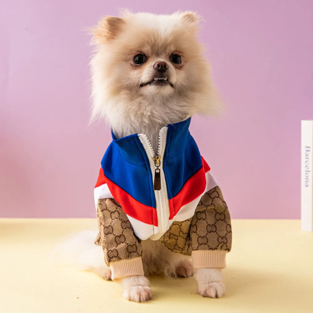 Pet Denim Shirt Small Dog Puppy Clothing Luxury Pomeranian Spring Summer Coats Jackets Dogs Cats Hooded Shirts Pet Supplies