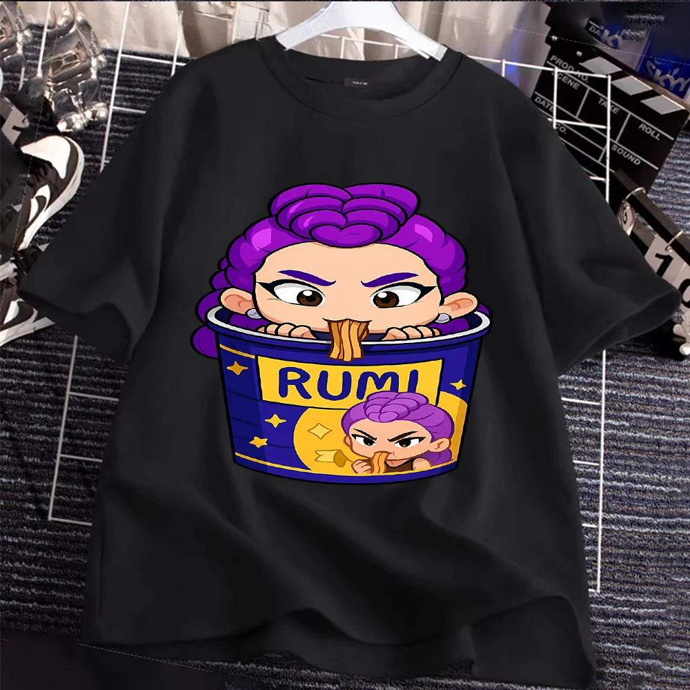 

Милые синие костюмы тигров на Хэллоуин для всей семьи, парные футболки в стиле K-Pop Demon Hunters для детей и взрослых