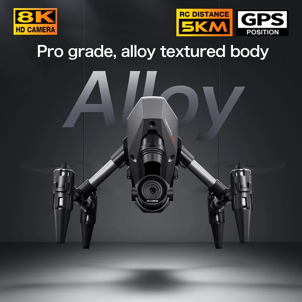 Nowy Alloy Mini XD1 Drone 8K HD Kamera Fotografia lotnicza Quadcopter 360 Unikanie przeszkód Przepływ optyczny RC Samoloty Zabawki Prezenty