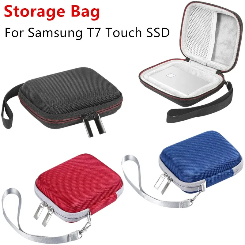 

1 Pc Portable EVA Outdoor Travel Case Storage Bag Carrying Box for Samsung T7 Touch SSD Case Accessories