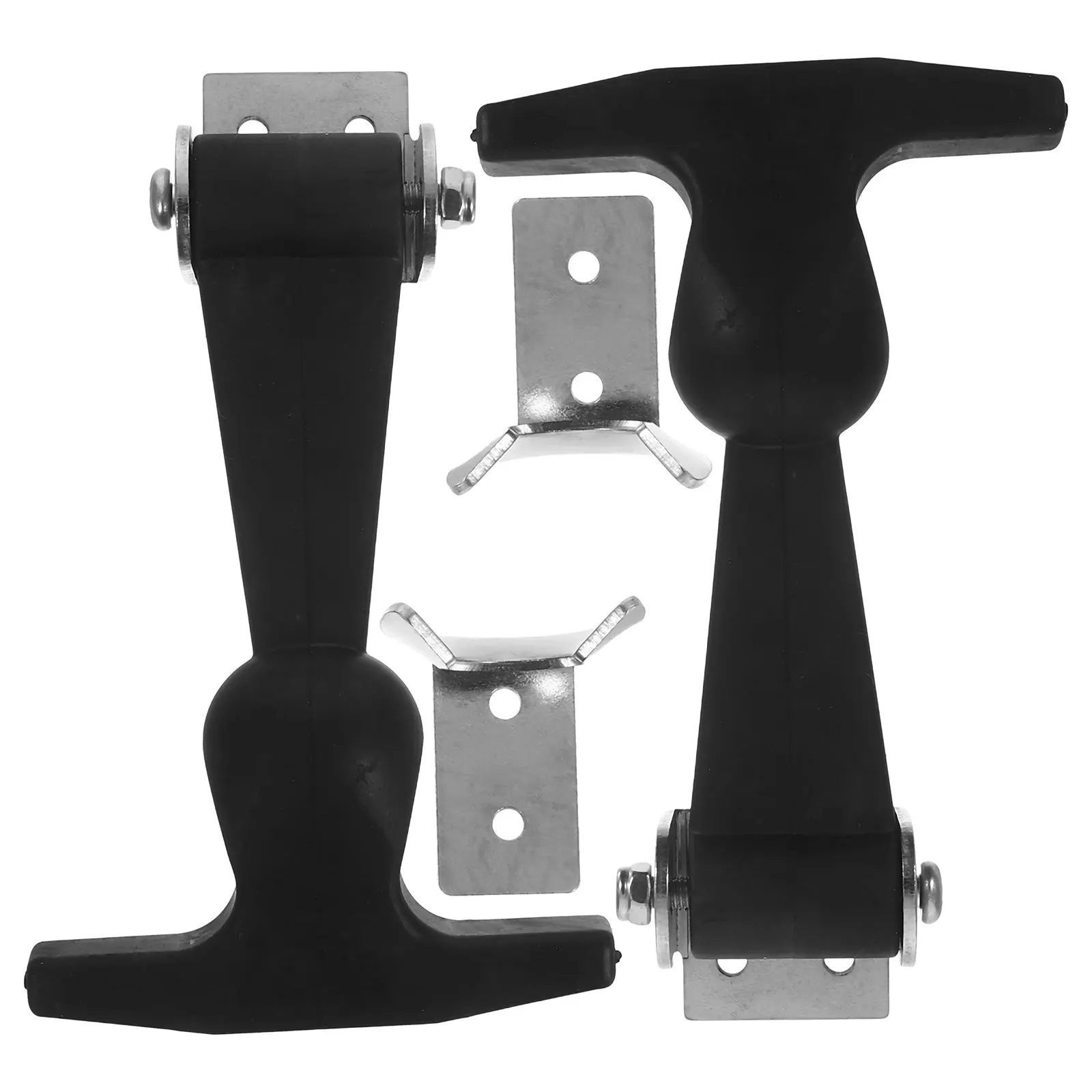 

2Pcs Precision Engineered Stainless Steel T-Handle Hasp Latch Adjustable Locking Mechanism for Secure Tool Box Closure Vehicle