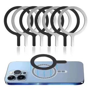 Universal Magnet Sticker Magnetic Adapter Ring Suitable for Magsafe IPhone Wireless Charging Cellphone Round Metal Plate Ring