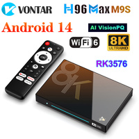 H96 MAX M9S AI VisionPQ TV Box Video Decoding Android14 Rockchip RK3576 Quad Cortex A72 + Support 8K Wifi6 BT5.4 Media Player