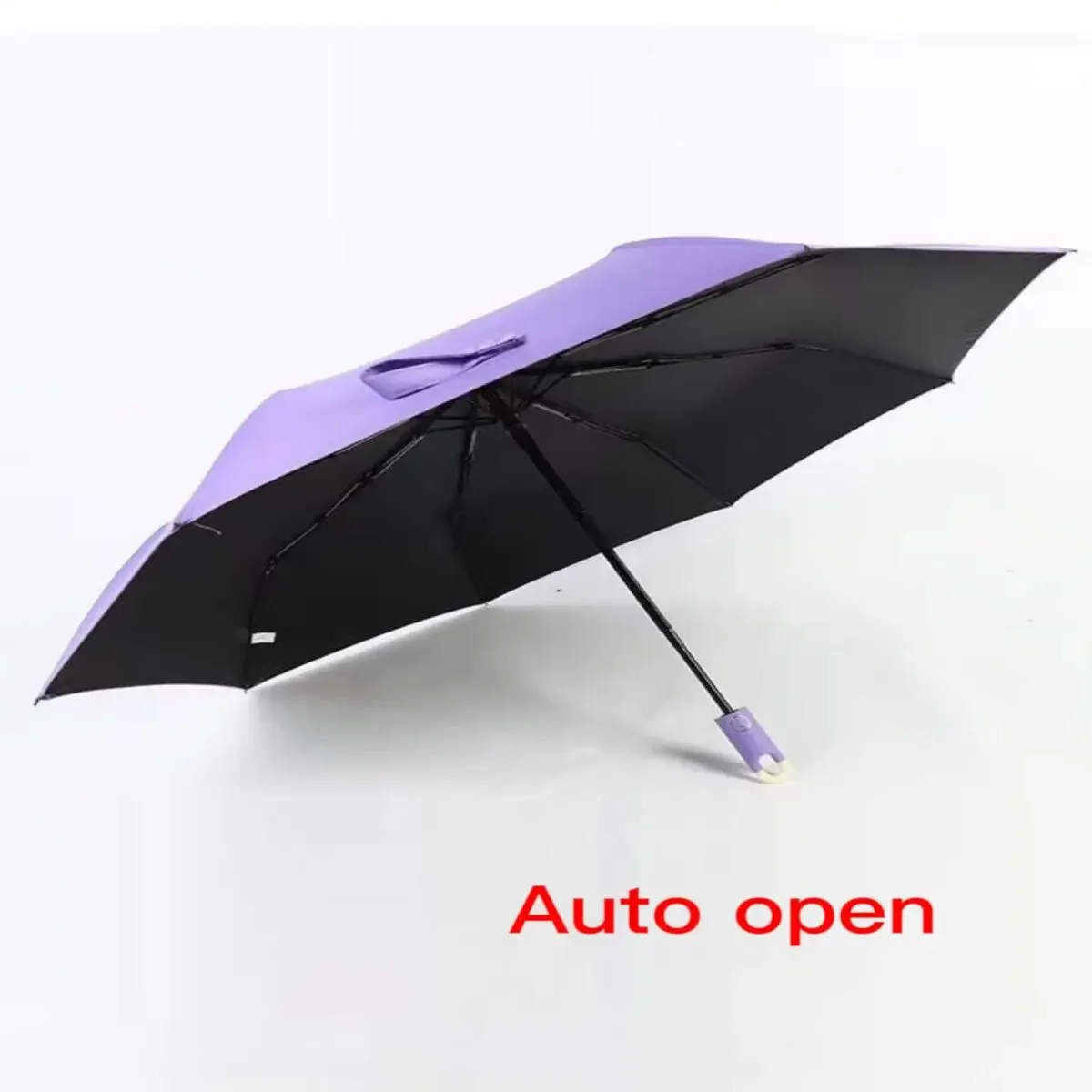 Lightweight And Cute Hook-Type Automatic Umbrella 99% Sun Protection Sunny Umbrella Folding Umbrella