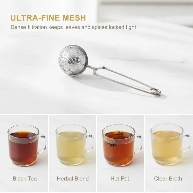 Stainless Steel Tea Infuser Non Toxic Reusable Tea Strainer Multifunctional Coffee Filter for Home Office Daily Brewing