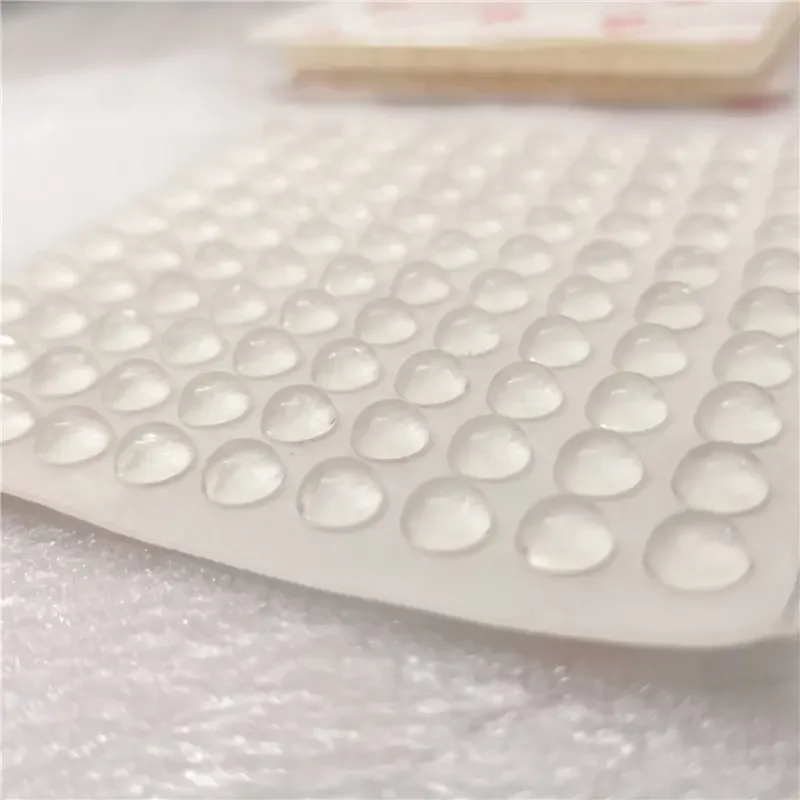 100pcs 8mmx2mm Transparent Silicone Granules Door Handle Sticker Transparent Anti Bump Silicone Cushioning Anti Slip Mat image 4
