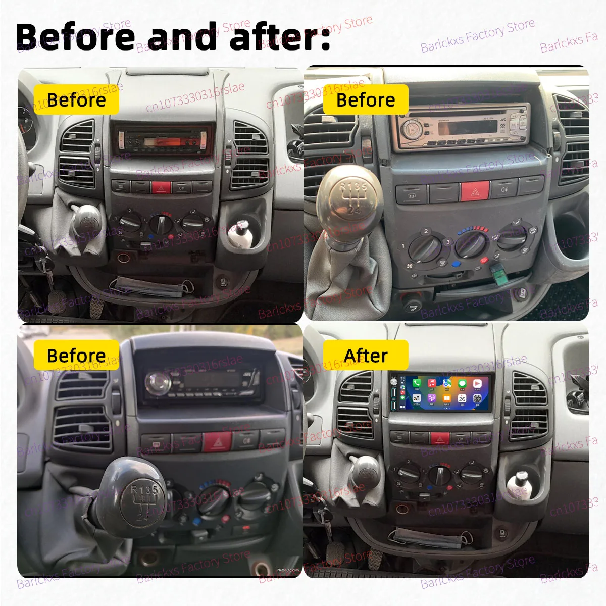 Car Multimedia for Fiat Ducato II Peugeot Boxer Citroen Jumper 2002-2006 Android 1Din Stereo Autoradio Radio Head Unit 6.86