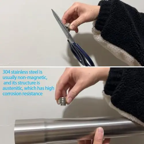 

18-Inch Universal T304 Stainless Steel Exhaust Straight Pipe 2.25 Inch OD To ID Connector
