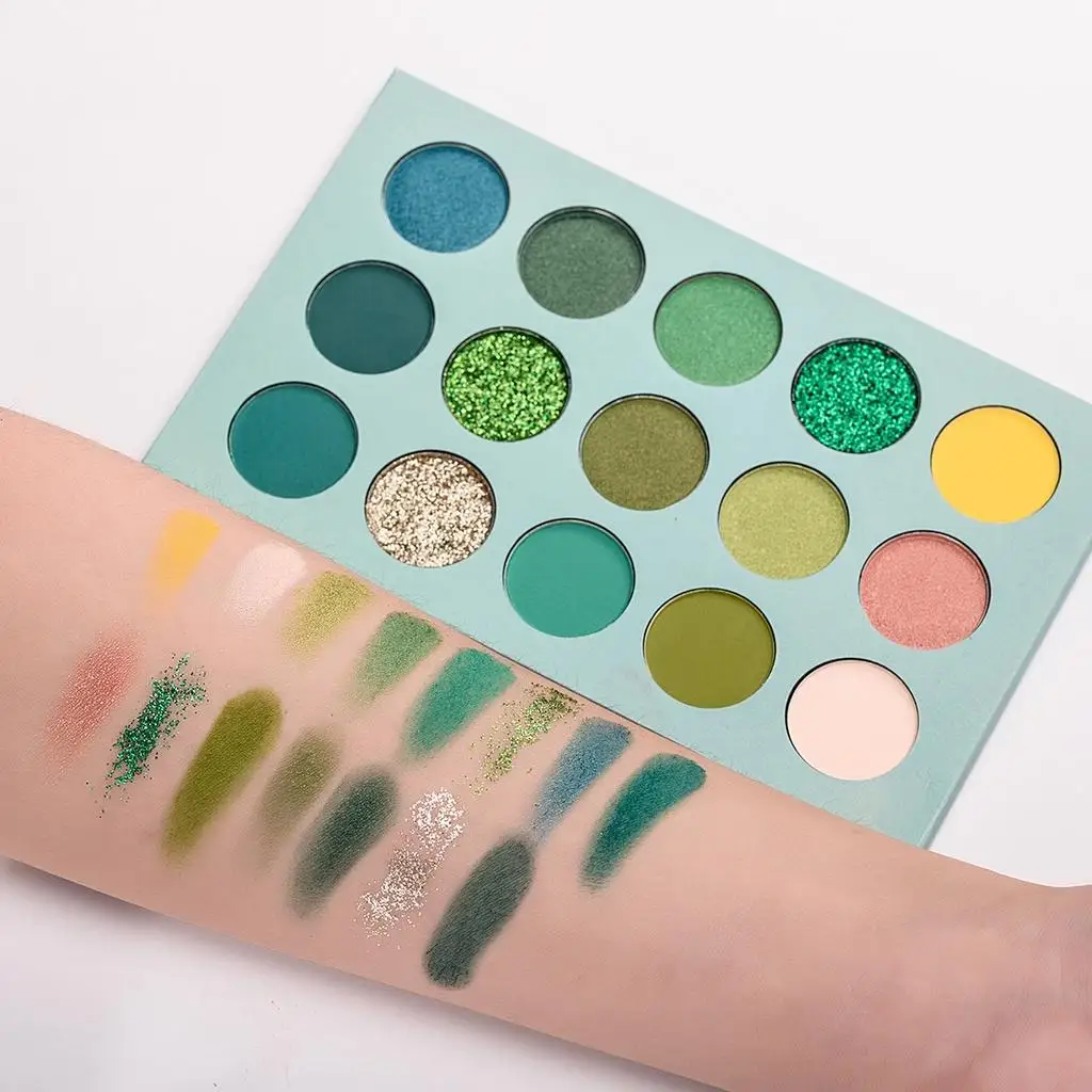 BEAUTY GLAZED Color Board Eyeshadow Palette,Highly Pigmented Matte Shimmer Glitter,Waterproof,Long-Lasting Cruelty-Free
