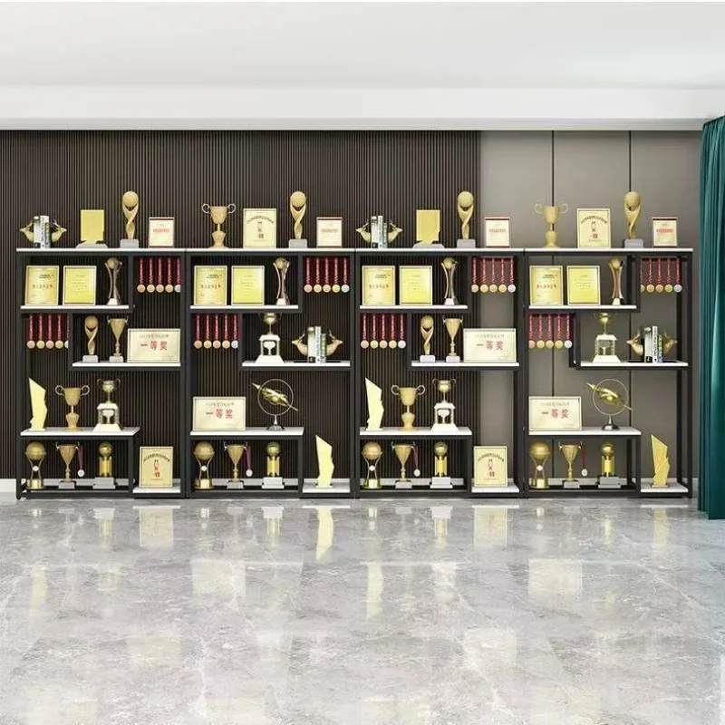 Trophy Display Stand Company Medals Medal Display Cabinet Enterprise License Wall 2026 Certificates of Honor Shelf