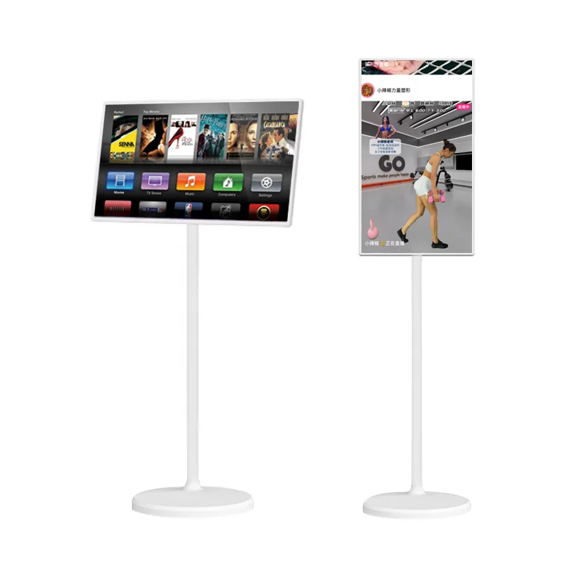 

Уличный мобильный телевизор, живое оборудование, портативный телевизор с батареей, 21,5-дюймовый смарт-телевизор, сенсорный экран, ЖК-дисплей, интерактивная комната Android 12, живая комната