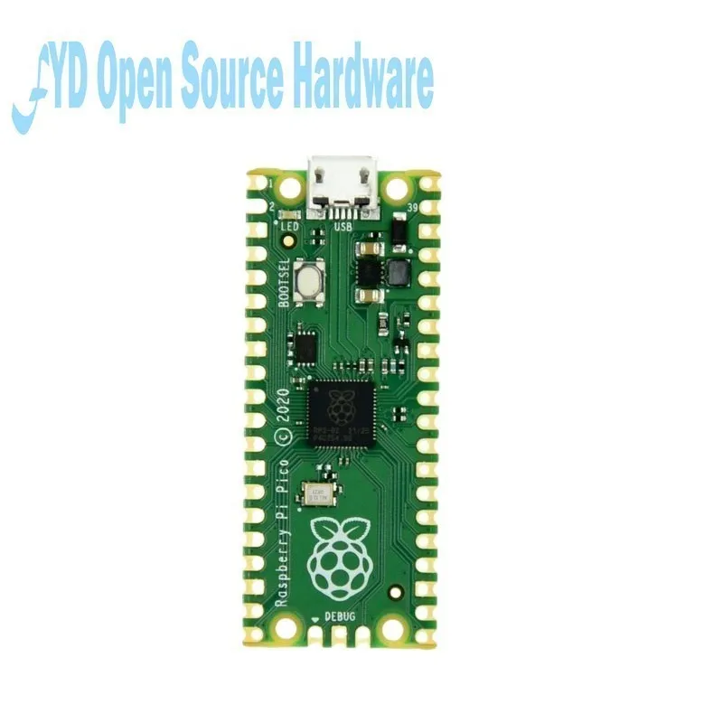 Raspberry Pi Pico W/H RP2040 Dual-Core 264KB ARM High-Performance Microcontroller Board Soldered Optional Acrylic Case Kit