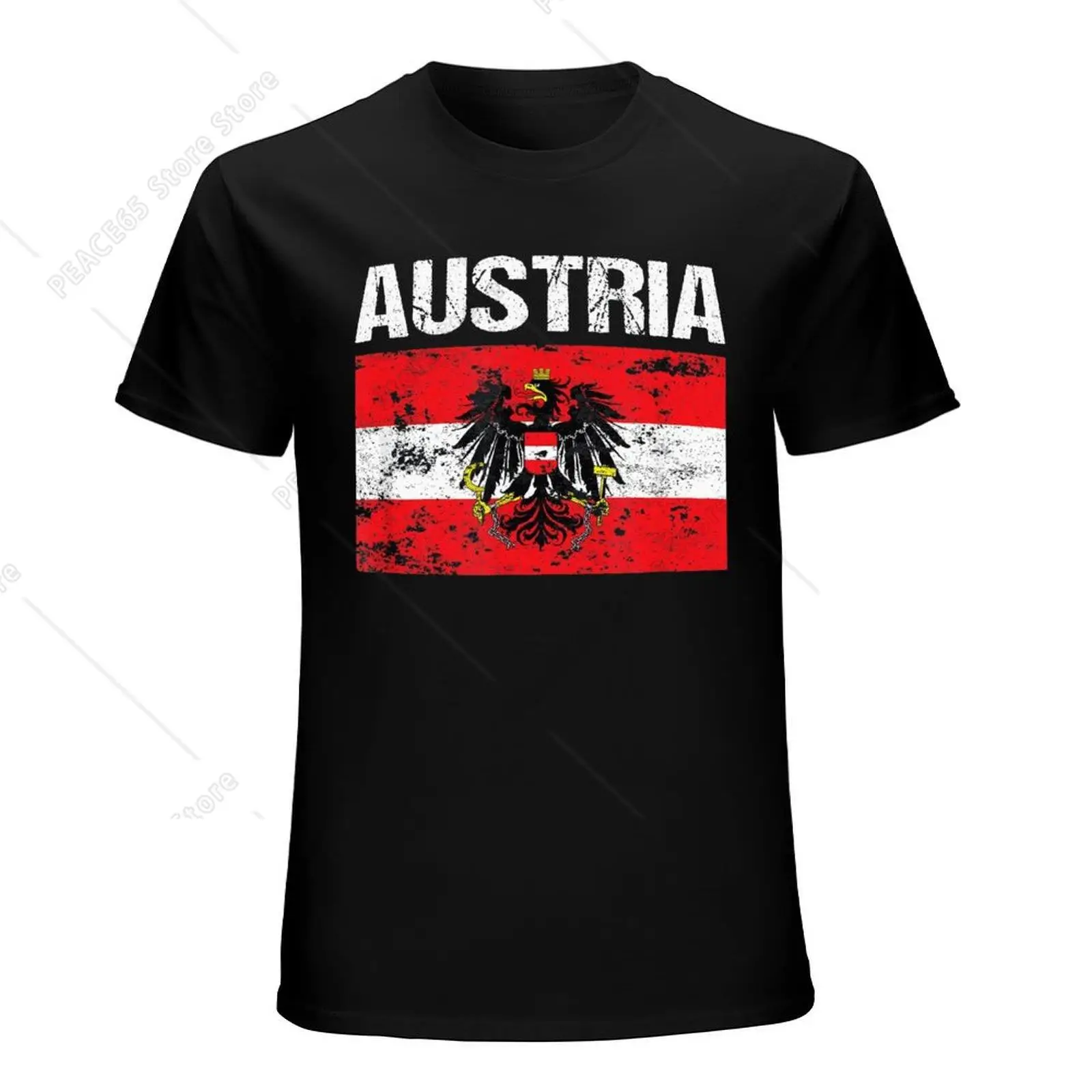

More Design Austria Flag Austrian Men Tshirt Tees T-Shirt O-neck T Shirts Women Boys Clothing 100% Cotton