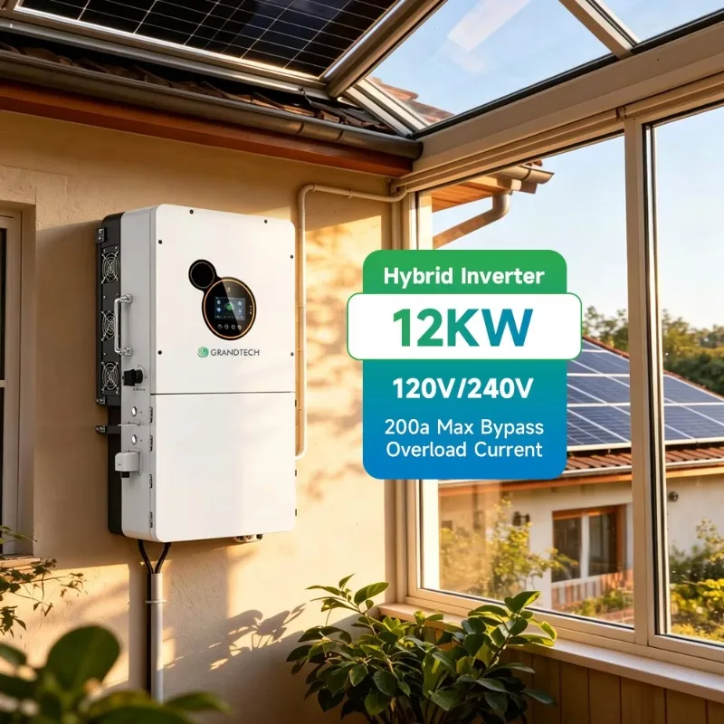 Sei-12k-upro Hybrid 12kw Inverter Split Phase 120v 240v Off Grid 8kw 10kw 12kw On Grid Solar Power Pv Inverter With UL