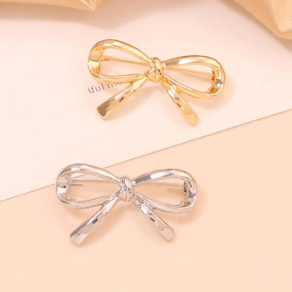 Timeless Bow Brooch Collar Brooch 2pcs Bowknot Lapel Pins Set Cute Bow Brooch Accessories for Women Stylish Collar for Scarves