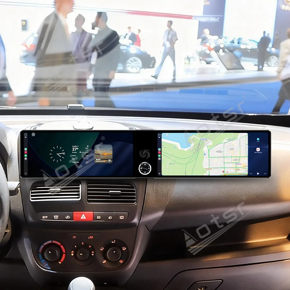 Dual 12.3“ Screen Qualcomm Carplay Android Car Multimedia Automotive For Opel Combo 2010~2015 GPS Navigat Car Radio Head Unit