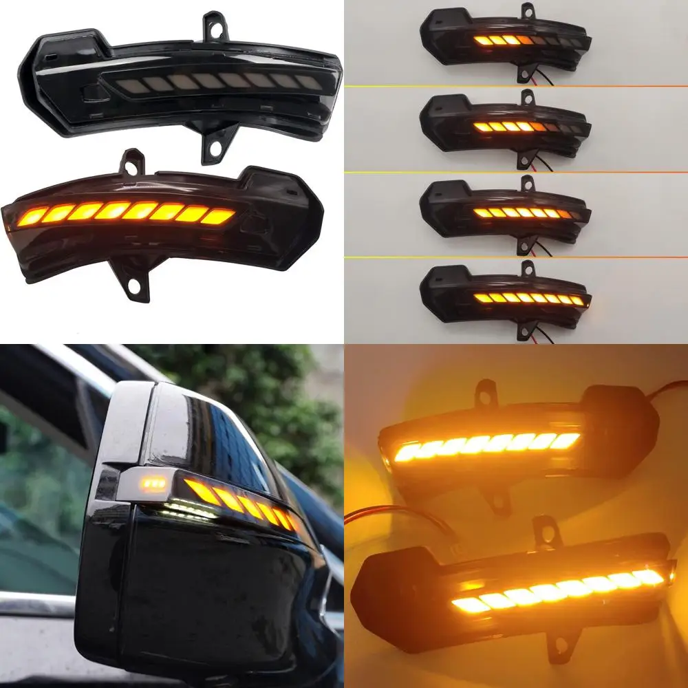 

Pair of Smoked Black LED Sequential Turn Signal Side Mirrors for 2019-2025 Chevrolet Blazer