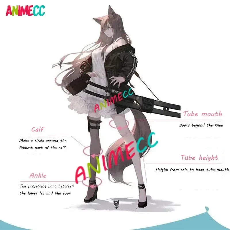 Botas de disfraz de Anime Ai Hoshino, vestido de Lolita, calzado hasta la rodilla para escenario, zapatos de cuero, se acepta personalización