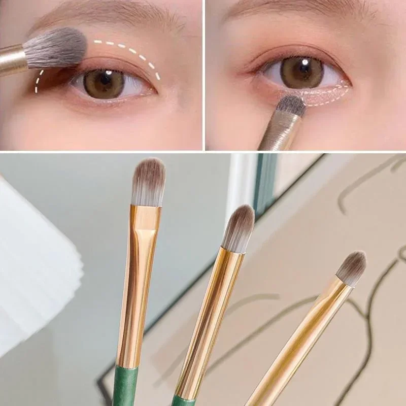 3Pcs/set Makeup Eyeshadow Brush Set Soft Mini Concealer Brushes Portable Cosmetic Applicators Foundation Brush