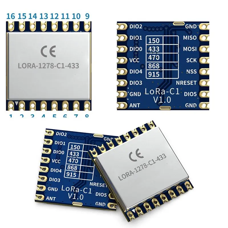 Lora1278-C1 433Mhz Wireless RF Module Communication Module SX1278 Iot Wireless RF Module For Smart Home Applications 470Mhz