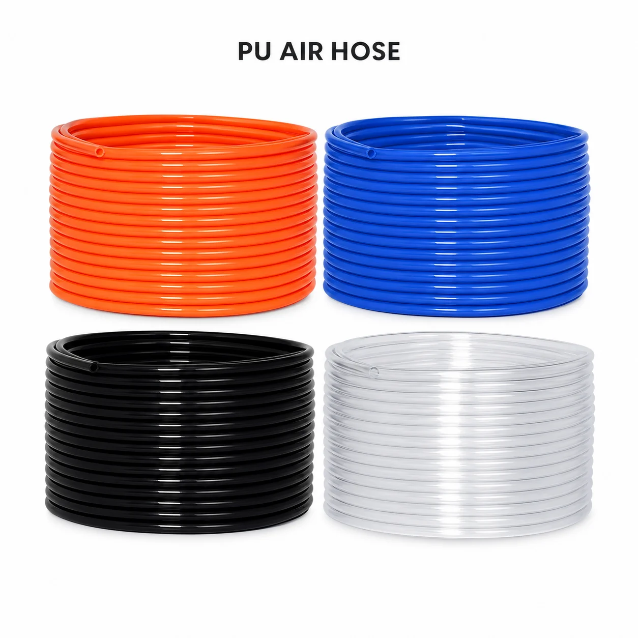 10 20 50 100M PU Pneumatic Air Hose Tube OD 4 6 8 10 12mm ID 2.5 4 5 6.5 8mm Polyurethane Pipe for Compressor Red Blue Black PU