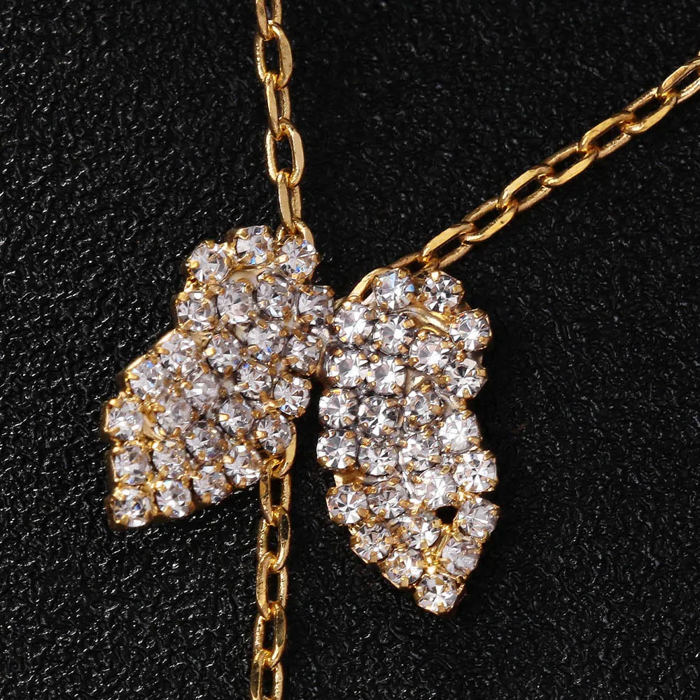 Charming Lady Butterfly Finger Bracelet Chain Y2k High Quality Jewelry Fashion Baroque Rhinestone Hand Accessories Party Gift
