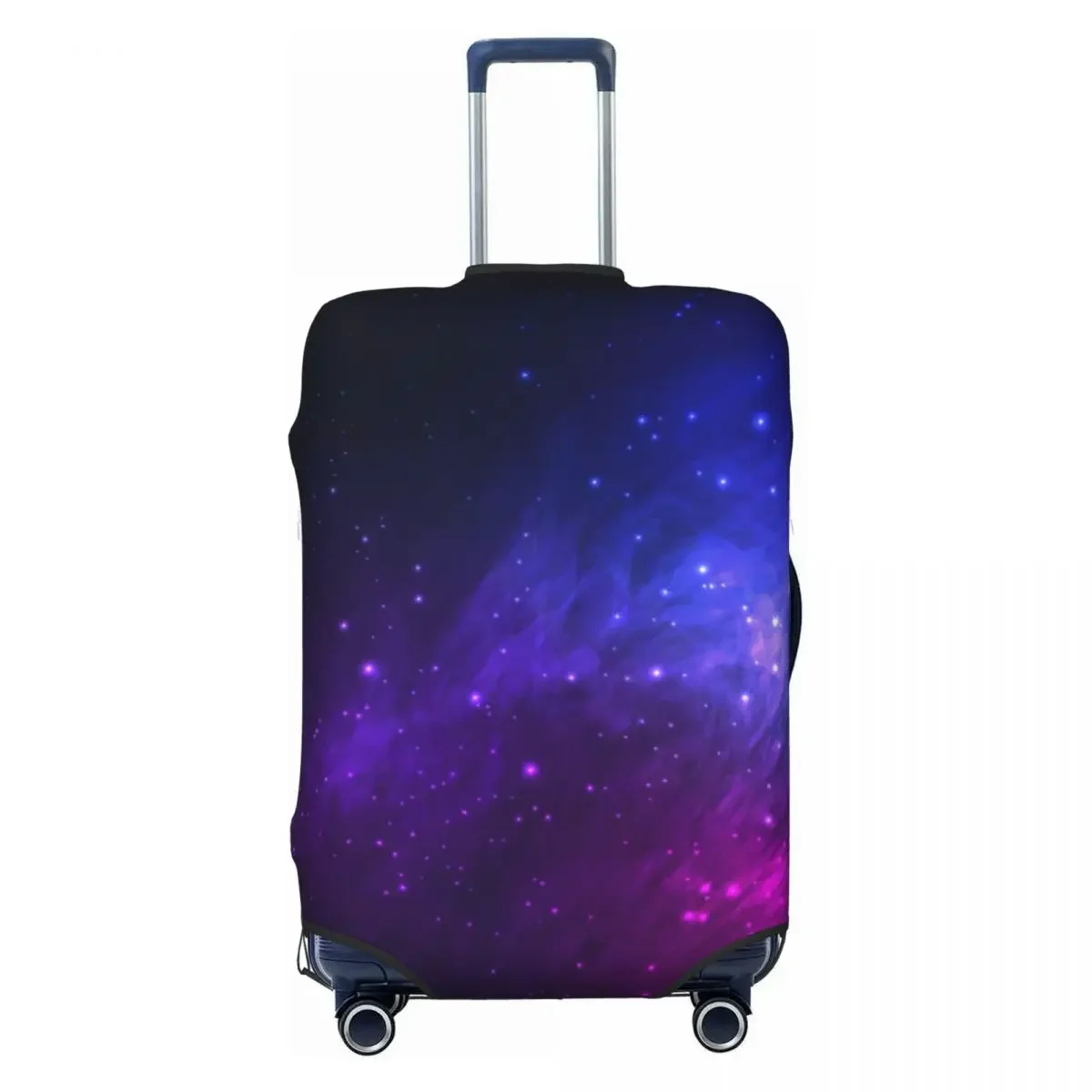 Blue Galaxy Suitcase Cover Outer Space Cruise Trip Vacation Strectch Luggage Supplies Protector