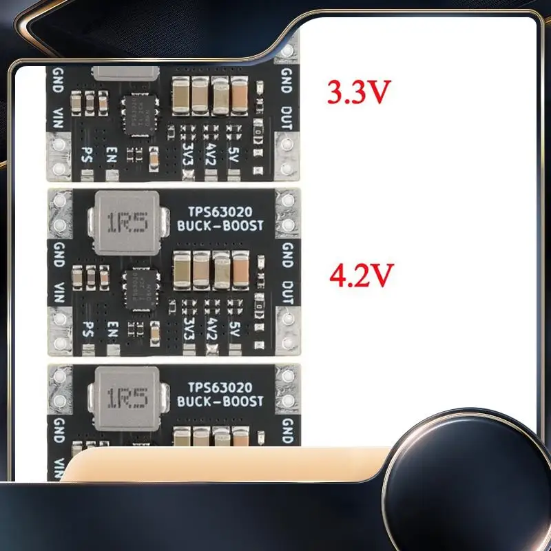 XL63020 TPS63020 Lithium Battery USB Automatic Boost Buck Step Up Down Module Microcontroller Power Low Ripple Easy Install 3.3V