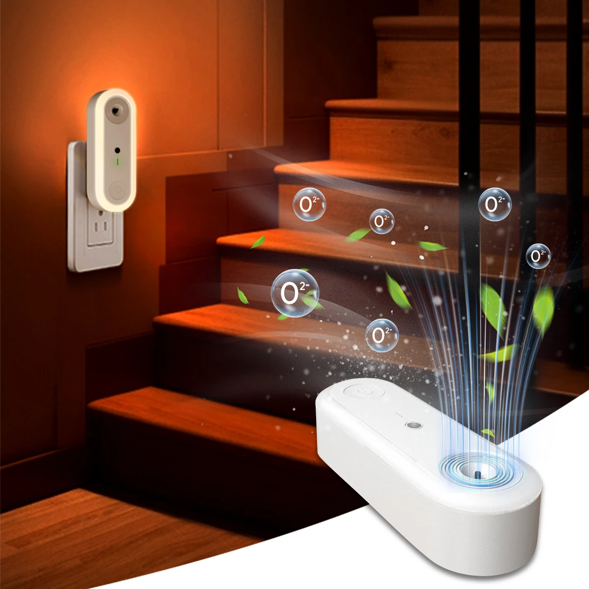 Air Purifier Night Light Fresh Night Eye Protection 50 Million US EU Plug Night Living Room Bedroom  Bathroom