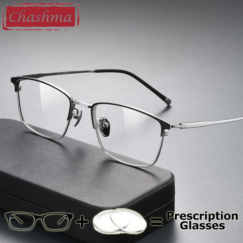 

Chashma Prescription Glasses Men Pure Titanium Myopia Eyeglasses Frames Top Quality Multifocal Eyewear Recipe Women Spectacles
