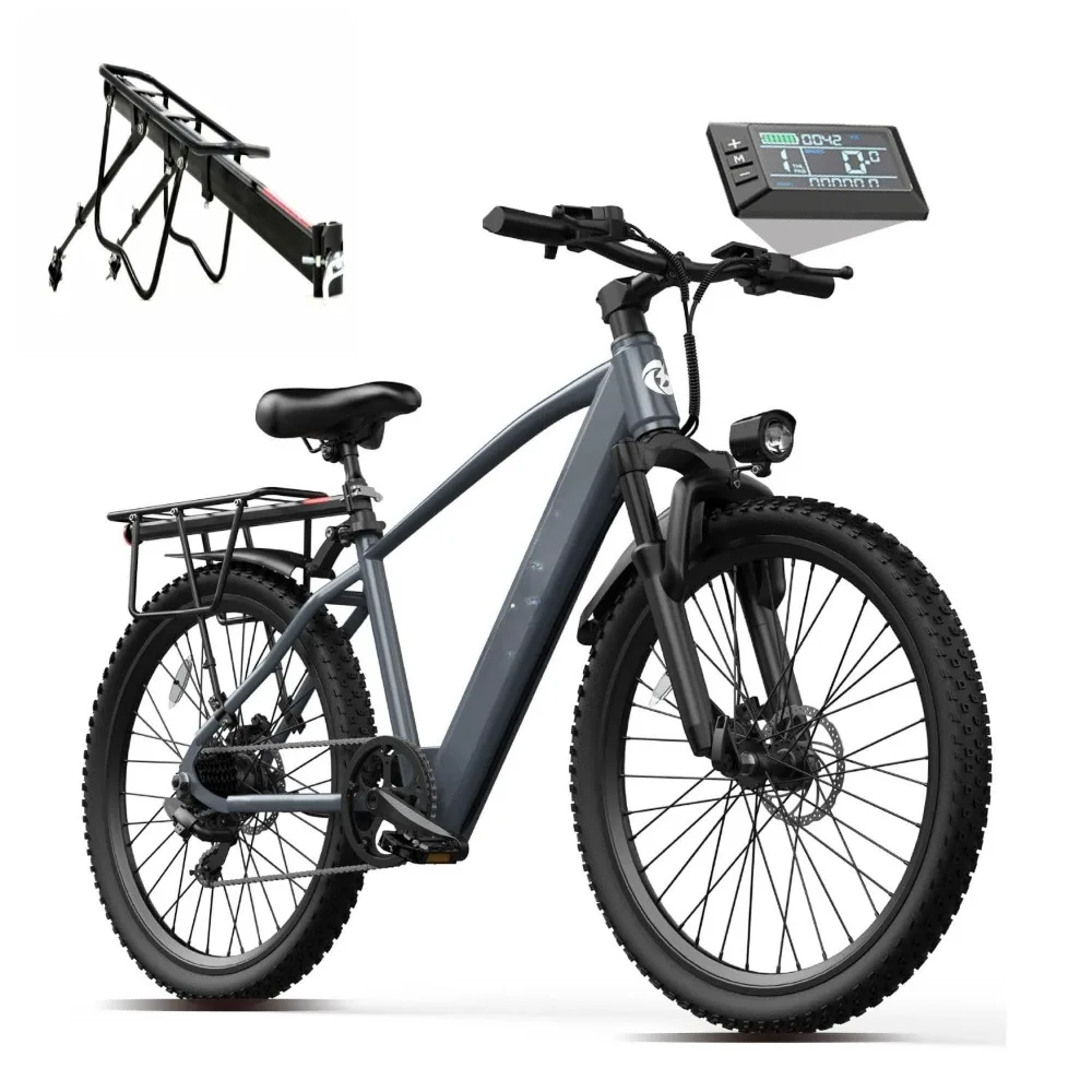 

Electric Bike for Adults, 20" 24" 26" 1500W Peak Motor, 36V 10AH 13AH Ebike, 30-45Miles 22-25MPH Electric Bicycles,, Customized