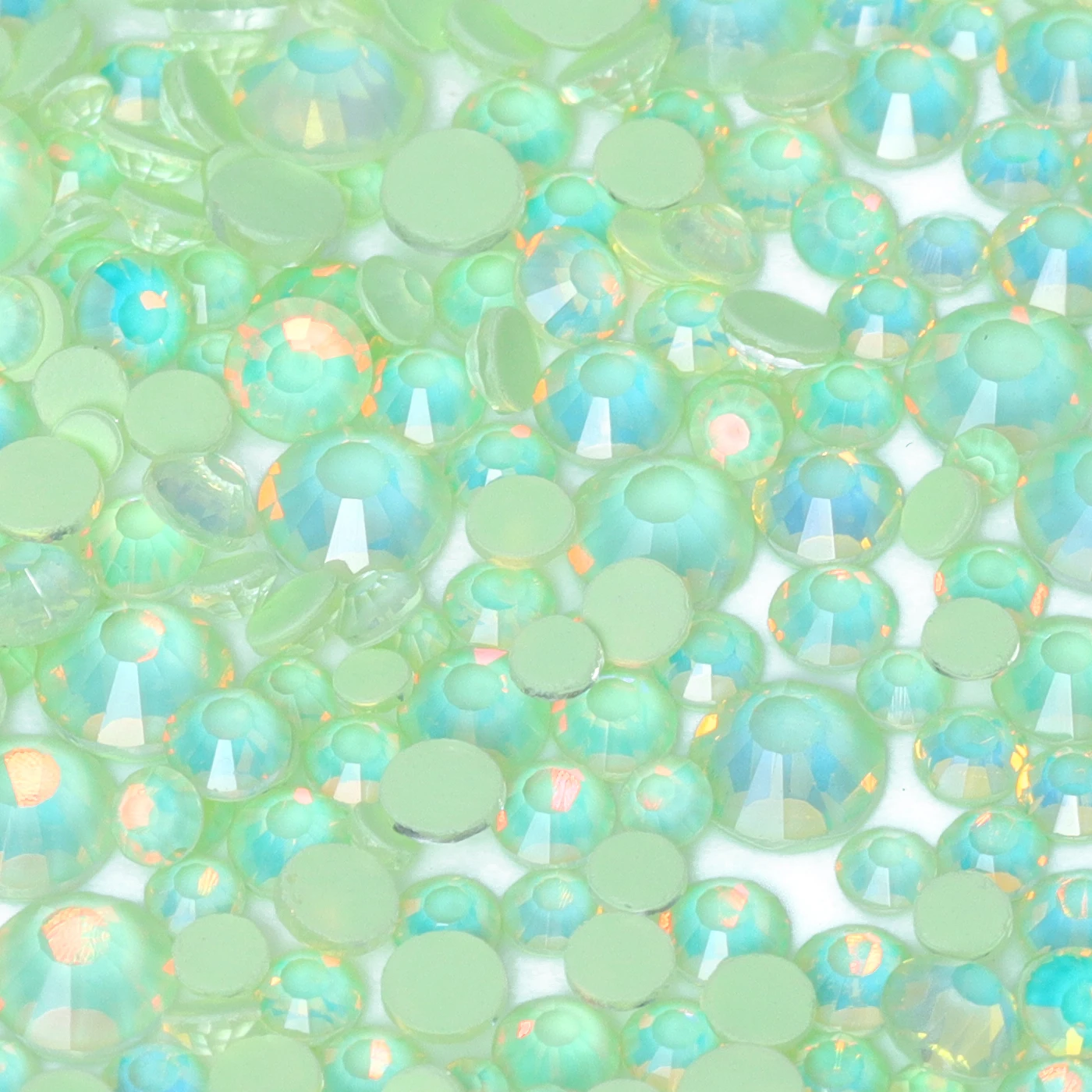 

Bulk Wholesale Mocha Opal Mix Size SS6-SS20 Glass Rhinestones Crystal FlatBack Stones For DIY Crafts Nail Art Decorations