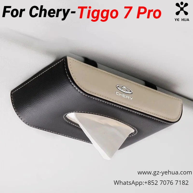 

For Chery Tiggo 7 Pro 8 Pro 2021 2023 suction box Car tissue box Interior accessories Hanging type accesorios para auto