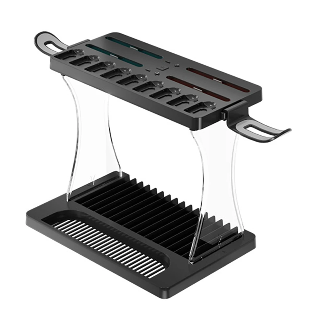 

Многофункциональная зарядная док-станция-органайзер для контроллеров и дисков Switch 2 с RGB-подсветкой