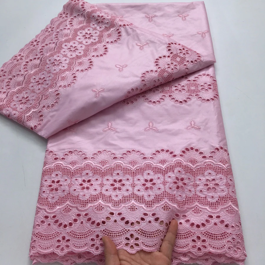 ไนจีเรียแห้งผ้าฝ้ายลูกไม้ผ้าคุณภาพสูง 5 หลาปักแอฟริกันผ้าลูกไม้ผ้าฝ้าย 2025 ชุดแต่งงานสําหรับผู้หญิง A4274