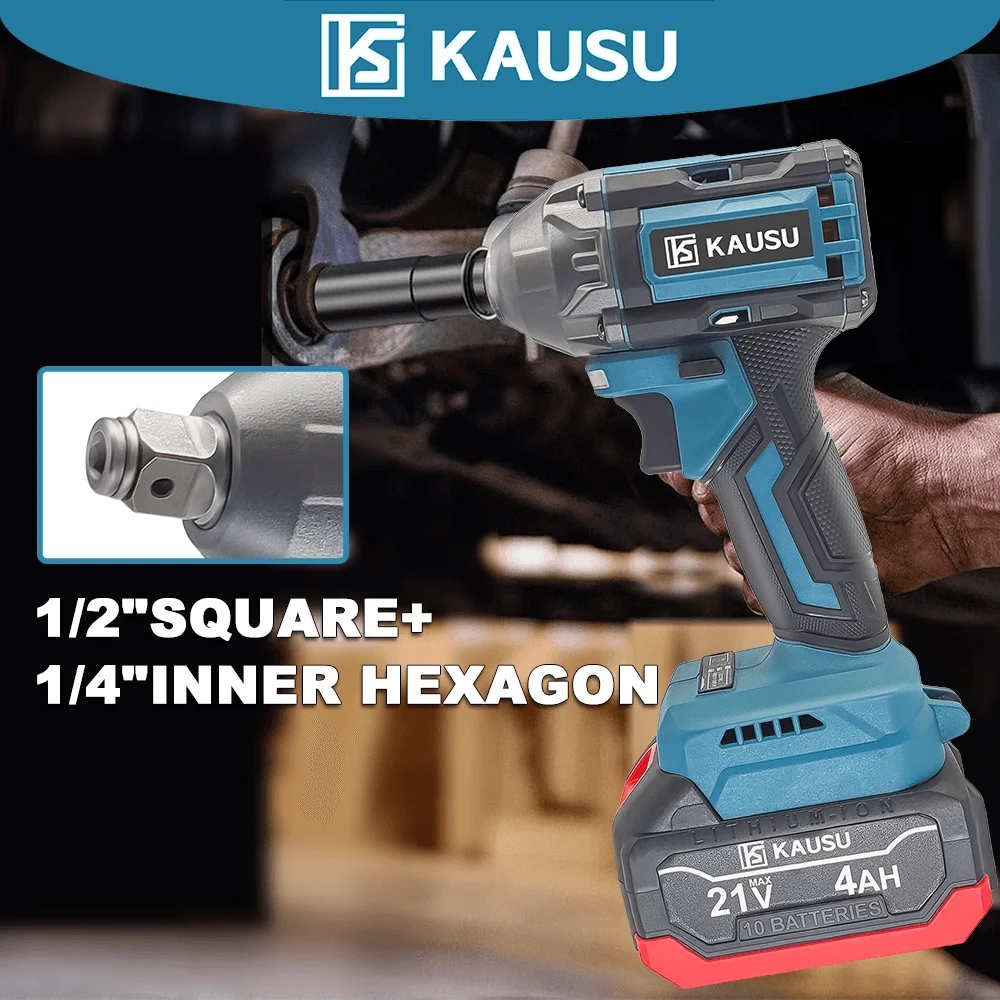 Brushless ประแจผลกระทบไฟฟ้า 500N.M แรงบิด 1/2 นิ้วไร้สายประแจมือถือเครื่องมือสําหรับ Makita 18V แบตเตอรี่