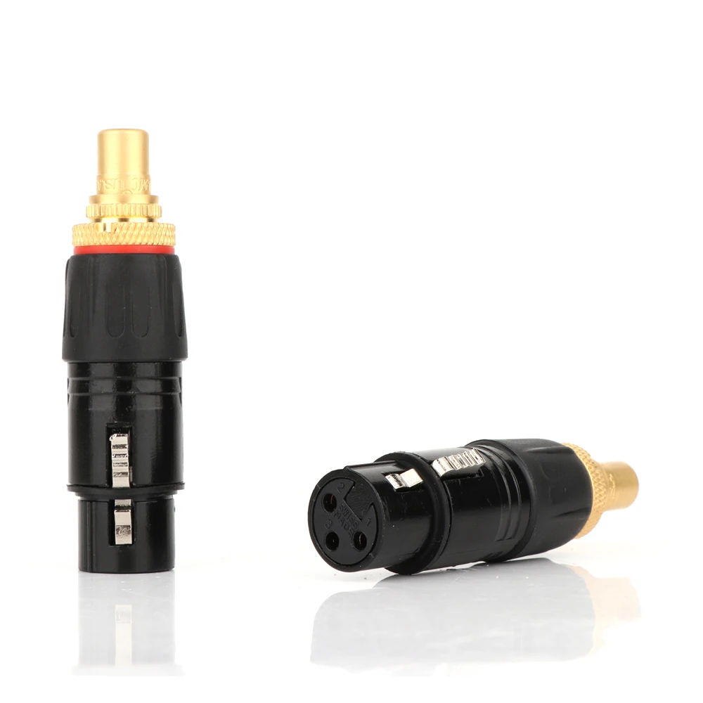 4Pcs/set NEUTRIK HIFI Audio Connector RCA To XLR Male Female Plug Gold Plated Connector Plugs