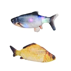Electric Fish Usb Charging Simulation Fish Jumping Fish Funny Cat Pet Toys Without Light Music