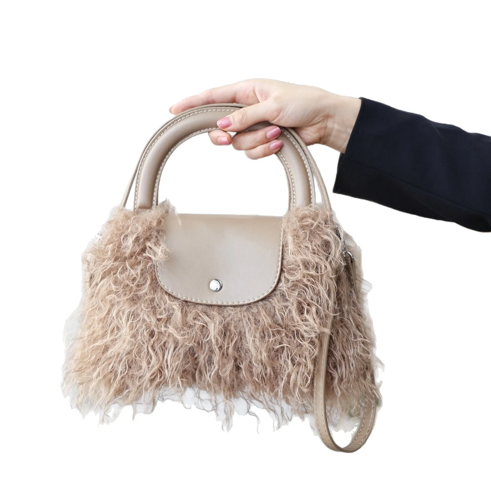 새로운 우아한 가죽 여성용 메신저 백 하이 엔드 럭셔리 시크 라이닝 트렌디 데일리 통근 빈티지 캐주얼 백 ​