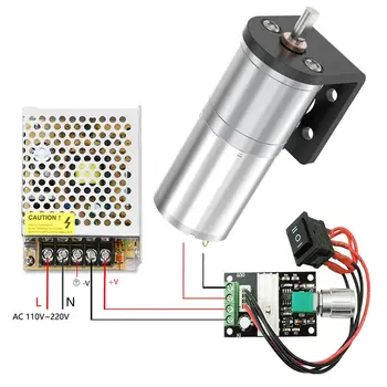 JGA25-370 DC 12V 24V 12RPM-1360RPM Redukční převodový motor s velkým točivým momentem a vysokým výkonem, šnekový převodový motor s obráceným chodem, převodový motor 370 10 nejlepší prodej malý motor s vysokým točivým momentem - №2