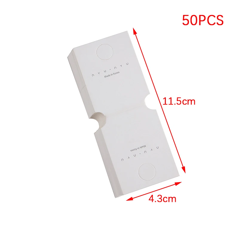 50pcs White Cardboard Fold Over Hang Tags