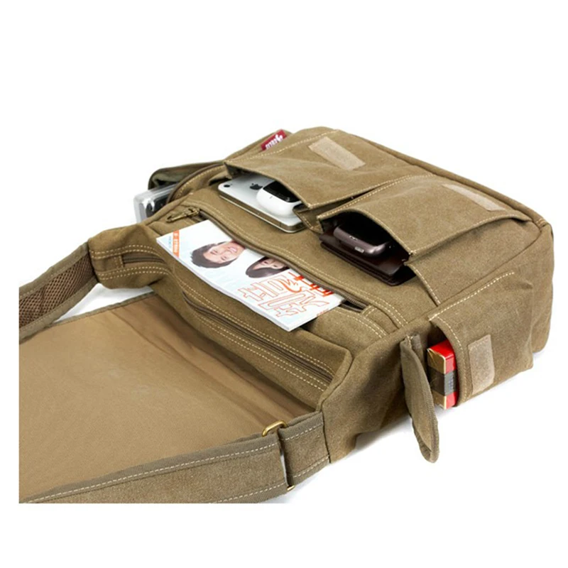 Men\'s Vintage Canvas Bag Men Casual Crossbody Bag For Men Messenger Bag Man Travel Shoulder Bags Bolsa Masculina High Quality