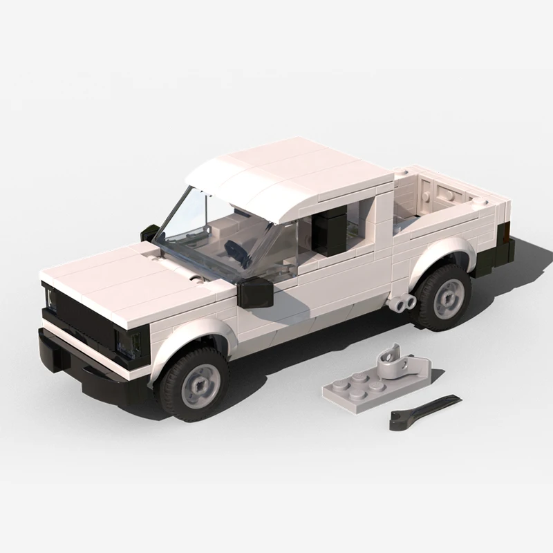 

213 шт. MOC модульный городской пикап 5 строительных блоков, рождественский подарок, строительные блоки для сцены, образовательный проект, идеально подходит для детей