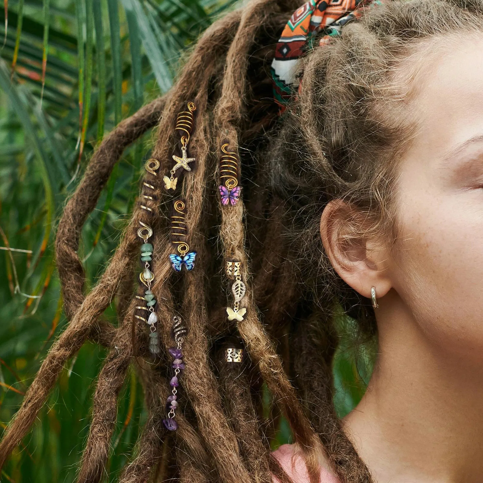 

31Pcs Braiding Pendants Dreadlock Accessories Hair Charms for Women Versatile Hair Jewelry for Styling Braids and Dreadlocks