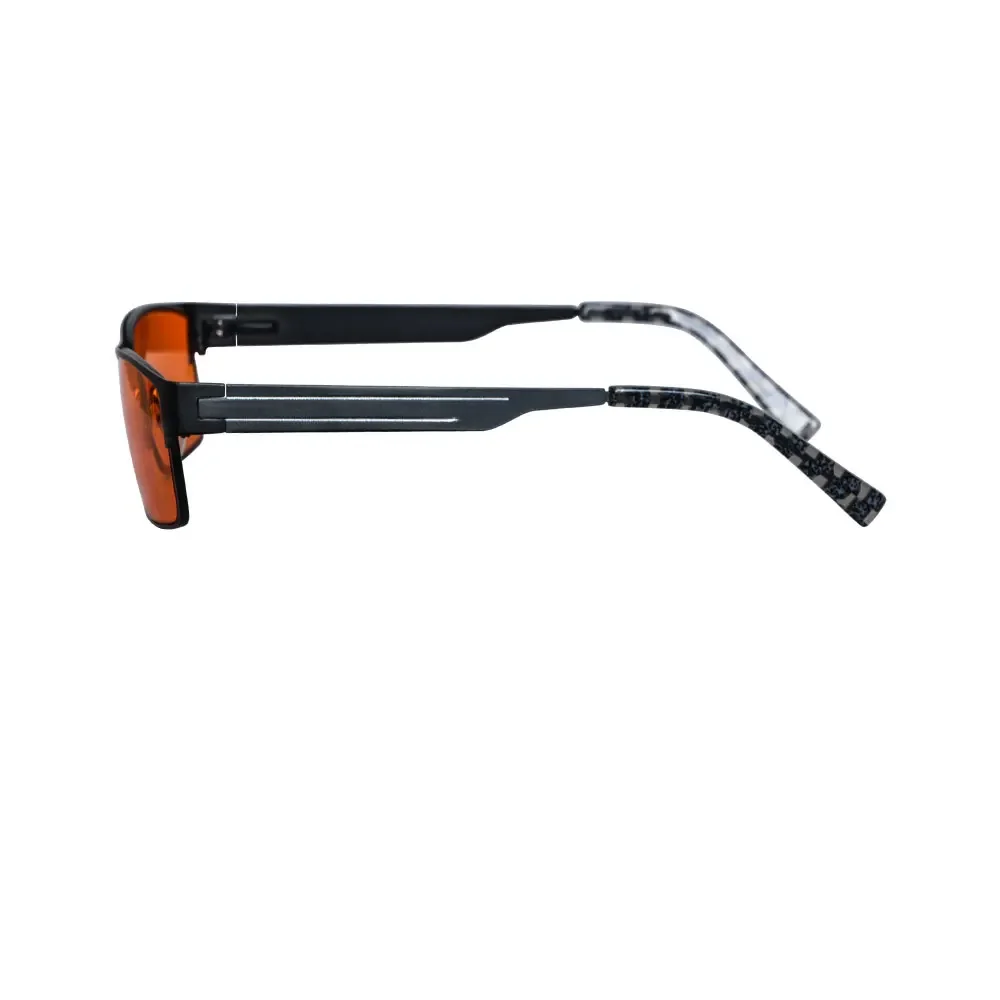 Men’s glasses blue light blocking glasses Orange clear lenses leopard computer glasses computer screen protection